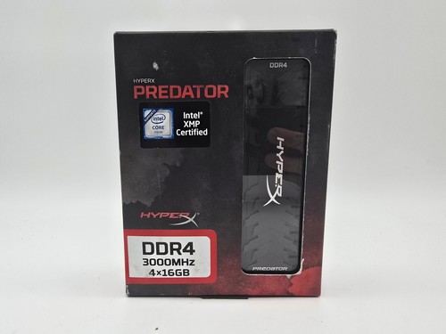 4-Pack HyperX Predator 64GB 4x16 3000 MHz DDR4 CL15 DIMM XMP DDR4 SD RAM Memory