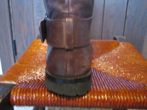 Gentle Souls Kenneth Cole Women 8.5 M Buckled Up Brown Soft Leather Rider Boots - Picture 16 of 19