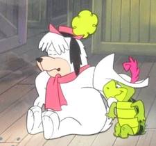 TOUCHE TURTLE  1962 HANNA-BARBERA ORIGINAL PRODUCTION drawing CEL  dog hat