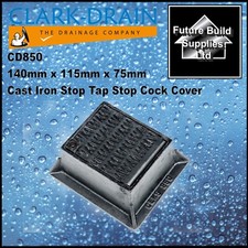 Cast Iron Stopcock Stop Cock Water Meter Inspection Cover Locking 6" x 5"
