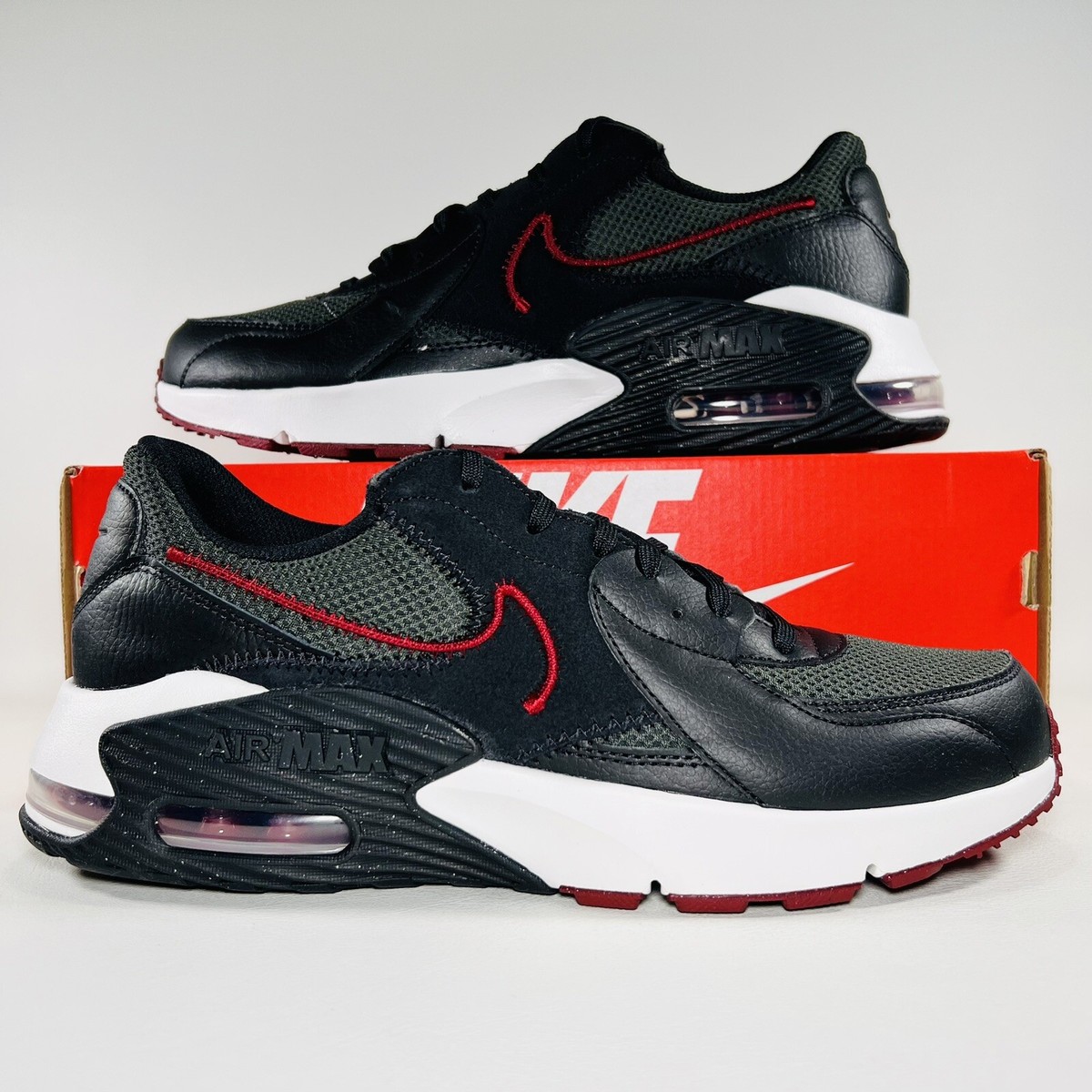 Nike Air Max Excee Men's Black Red White Shoes Athletic Sneakers New  Trainers