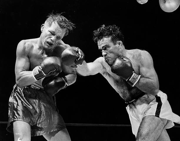 Marcel Cerdan Of France Delivers A Hard Right Old Boxing Photo Marcel Cerdan Of France Delivers A Hard Right Old Boxing Photo