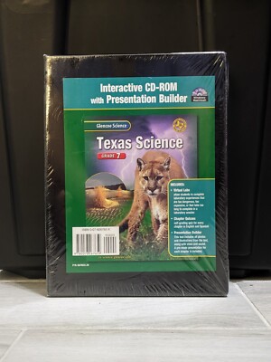Glencoe Science Texas Science Grade 7 Interactive CD-Rom Windows 02 Sealed/New