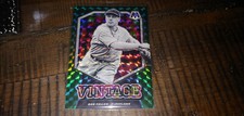 129: 2021 Panini Mosaic Baseball Vintage Green Prizm Bob Feller Indians V12