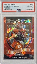 TREVOR LAWRENCE 2021 PRIZM DP RED ICE CRUSADE #161 ROOKIE RC PSA 10 GEM MINT