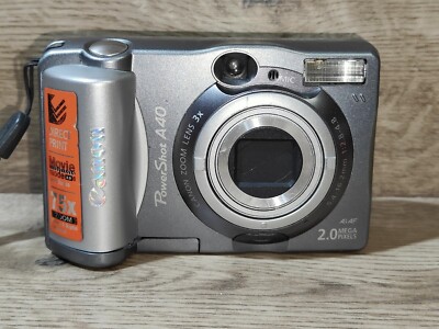 スマホ転送可 Canon デジタルカメラ PowerShot A40 メモリー付 Canon PowerShot A40 2.0 MP Compact Digital Camera Silver Tested | eBay