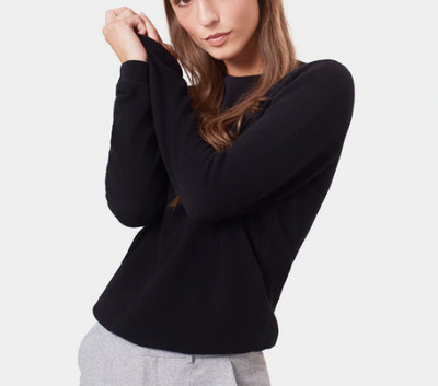 Bunter Standard leichter klassischer Damenpullover mit Rundhalsausschnitt aus Merinowolle