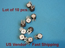 5 kOhms 0.15W Through Hole Trimmer Potentiometer 1.0 Turn Vertical Mount 10 pcs.