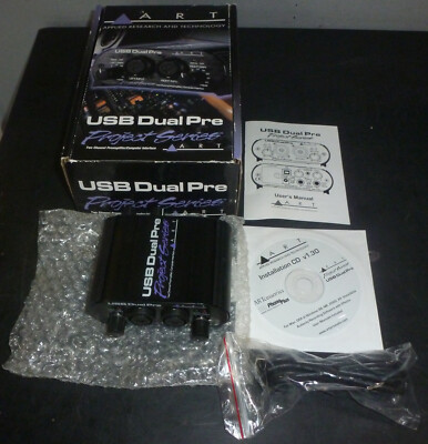 ART USB Dual Pre Project Series 2 channel Mic Preamp Amp - OPEN BOX