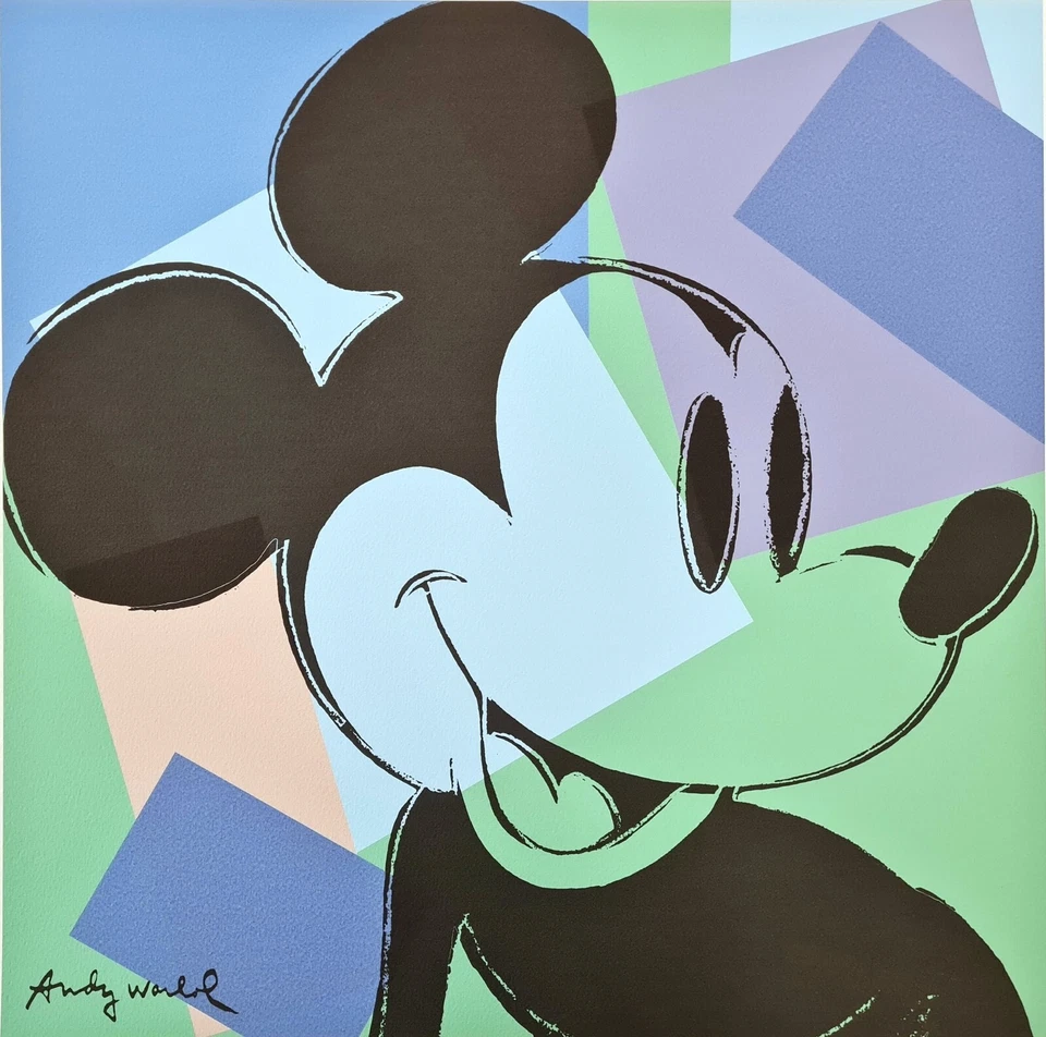 ANDY WARHOL * Mickey Mouse * lithograph * 50x50 cm*limited # xx/500 CMOA signed - Bild 2 von 4