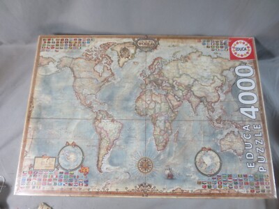 educa 4000 Teile Puzzle. Die Welt NEU UND VERSIEGELT