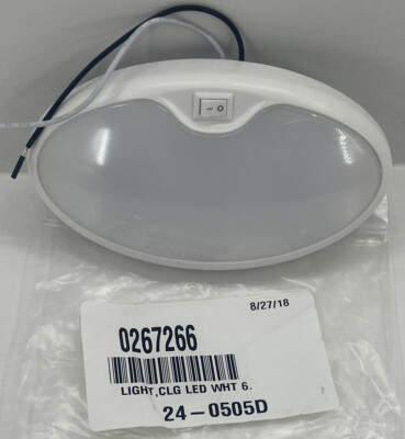 DREAM LIGHTING LED OVAL CAMPER RV TRAILER LIGHT 0016043CW-HP 6''x3.5'' WITH SWITCH