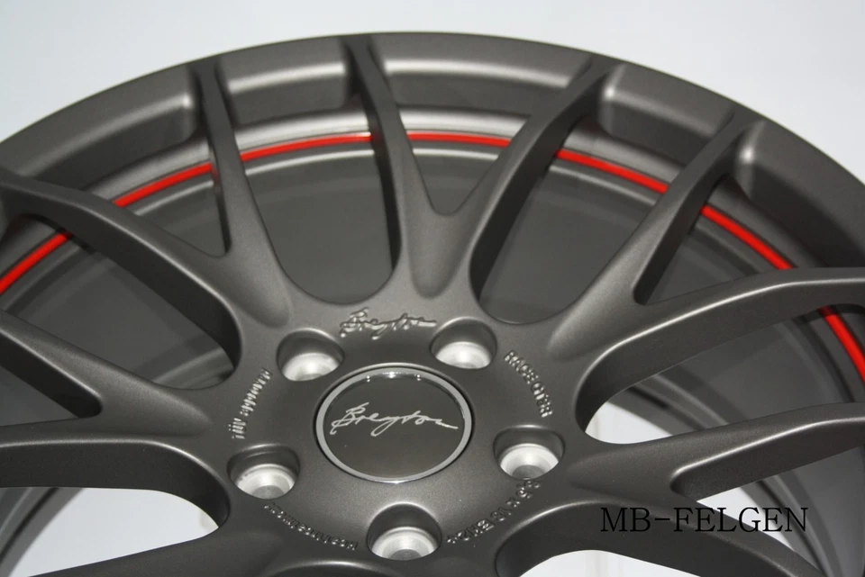 Mini Allwetter Breyton Race GTS-R 7jx17 5X112 mattgun redlip F54 F55 F56 Kleber - Bild 4 von 4