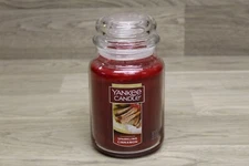Yankee Candle Sparkling Cinnamon Large 22 oz Jar Christmas Scent Spice Holiday