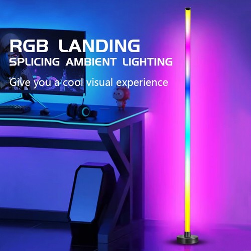 LED Corner Floor Lamp RGB Colour Changing Modern Atmosphere Night Light + Remote - Picture 16 of 19
