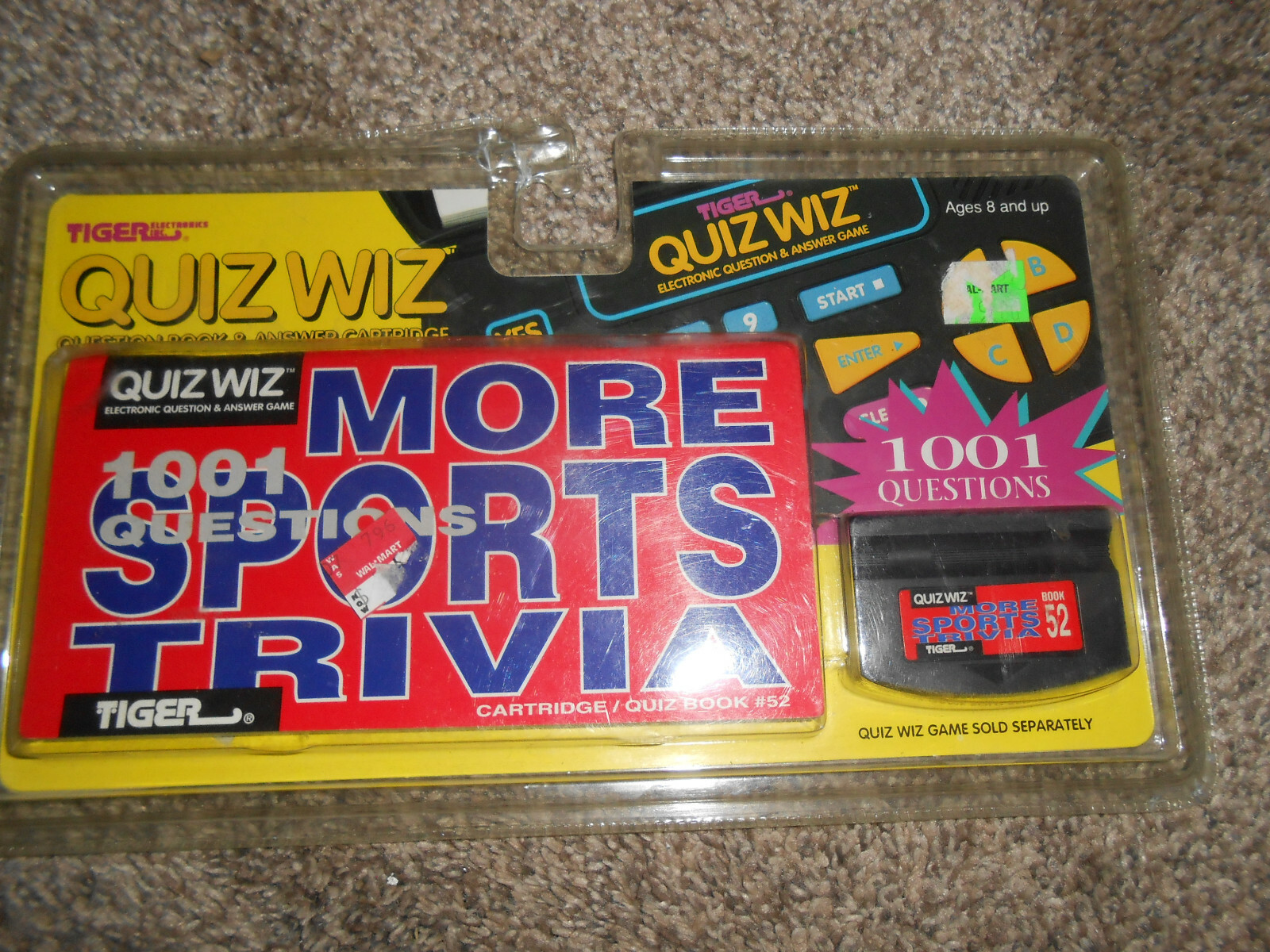 Tiger Quiz Wiz More Sports Trivia Cartridge And Quiz Book Number 52 NEW