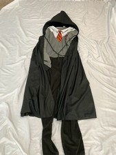 Harry Potter Hogwarts Adult Large Pajama/Costume Jumpsuit With Hooded Cape.