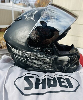 Shoei RF-1100 Merciless Full Face Helmet/Chrome Mirrored Visor