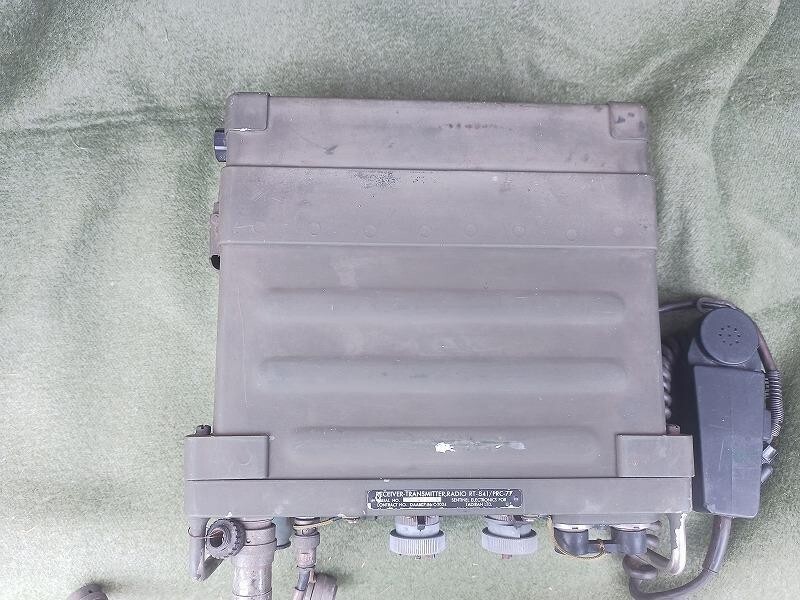 【実働】軍用無線機　PRC-77と車載マウントユニット 実働】軍用無線機 PRC-77と車載マウントユニット 実働】軍用無線機PRC