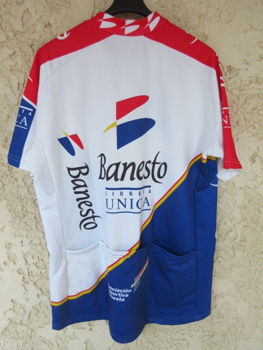 Maillot Cyclisme Vintage Nalini Banesto - Multicolore - Taille M - Manches Courtes