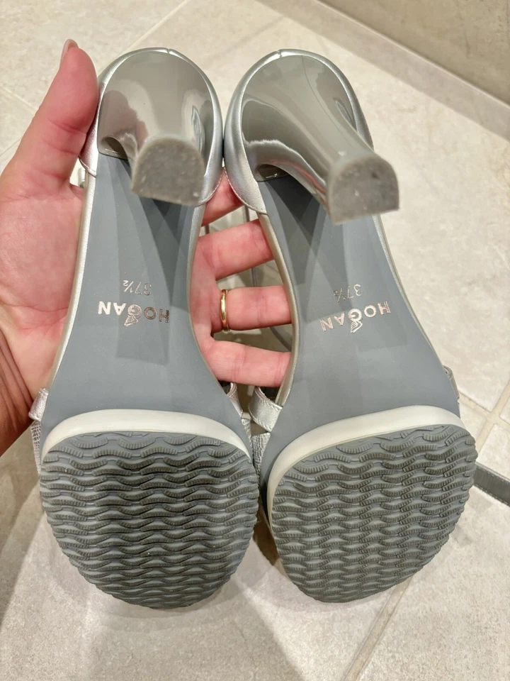 Sandalo Argento HOGAN n.37  1/2 🚚 SPEDIZIONE GRATUITA - Immagine 2 di 4