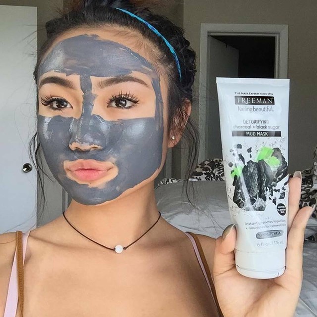 Freeman Detoxifying Charcoal + Black Sugar Facial Mud Mask 6 Fl oz (2