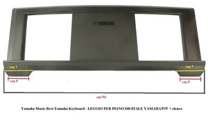 YAMAHA LEGGIO ORIGINALE PER PIANO DIGITALE YAMAHA P35 - P115 - NP11 PSR +elenco