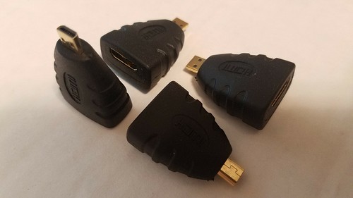 HDMI-Mini (f) to HDMI-Micro (m) Adapter Gold HDTV 4K HD 3D Cable LOWEST PRICES! - 第 1/8 張圖片