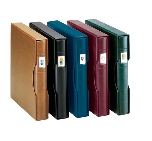 LINDNER-1124-B-Ringbinder-Regular-&-Kassette-Blau-Für-Briefmarken-Banknoten - Picture 3 of 7