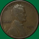 1911-S Lincoln Wheat Cent Very Good VG Coin #33632