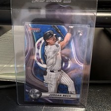 2024 Bowman's Best - Jordan Beck #26 Blue Refractor /150 (RC)