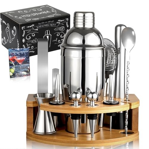 Kit shaker cocktail complet 12 pièces en inox 750ml, une idée cadeau idéale