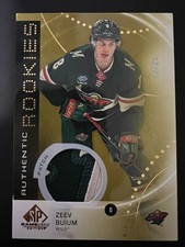 SP Game Used Authentic ZEEV BUIUM GOLD Authentic Rookies Patch /25