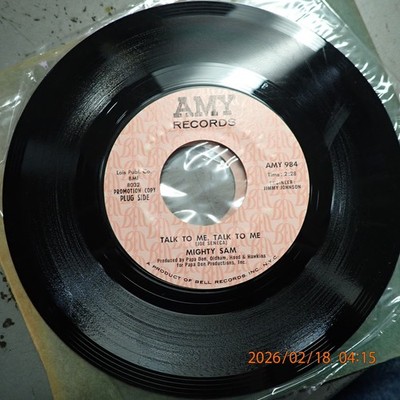 NM Mighty Sam    Talk To Me, Talk To Me I Need A Lot Of Lovin'  Amy    984 Promo