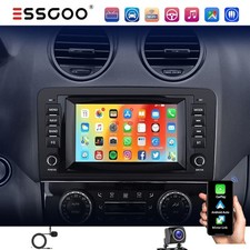 F&uuml;r Mercedes ML W164 7" DAB+ AutoRadio Navigation WIFI Apple Carplay Android 15