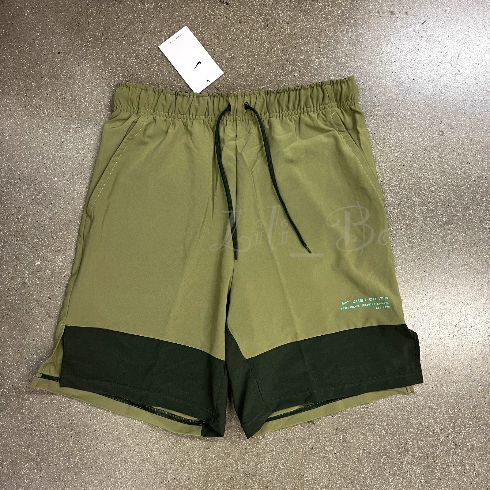 Nike Men Dri-FIT Flex Woven 8" Training Shorts DV7992-378 Pilgrim Sequoia Size M