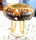Vintage Weller? Art Pottery Triple Buttress Pedestal Bowl Vase Roma?