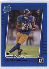 2021 Panini Donruss Rated Rookie Press Proof Blue Jacob Harris #290 10wc