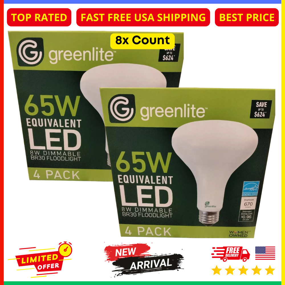 8-pack &ndash; 65w Equivalent 3000k Dimmable Spotlight