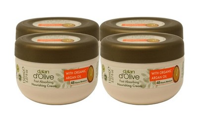 Dalan d'Olive Fast Absorbing Nourishing Cream with Organic Argan Oil, 150 ml/5 f