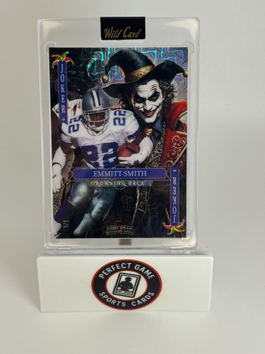 Emmitt Smith 2025 Wild Card National Exclusive - Jokers Wild 1/1 Silver Prizm