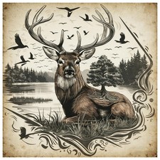 Diamond Art Kits for Adults, 5D Full Drill Deer Diamond Painting Kit, Easy DIY f