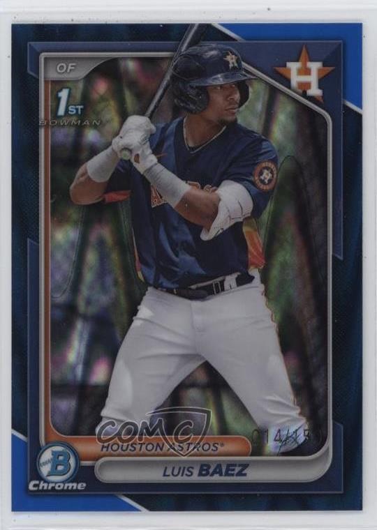 2024 Bowman Chrome Prospects Blue RayWave Refractor /150 Luis Baez #BCP-66 19ot