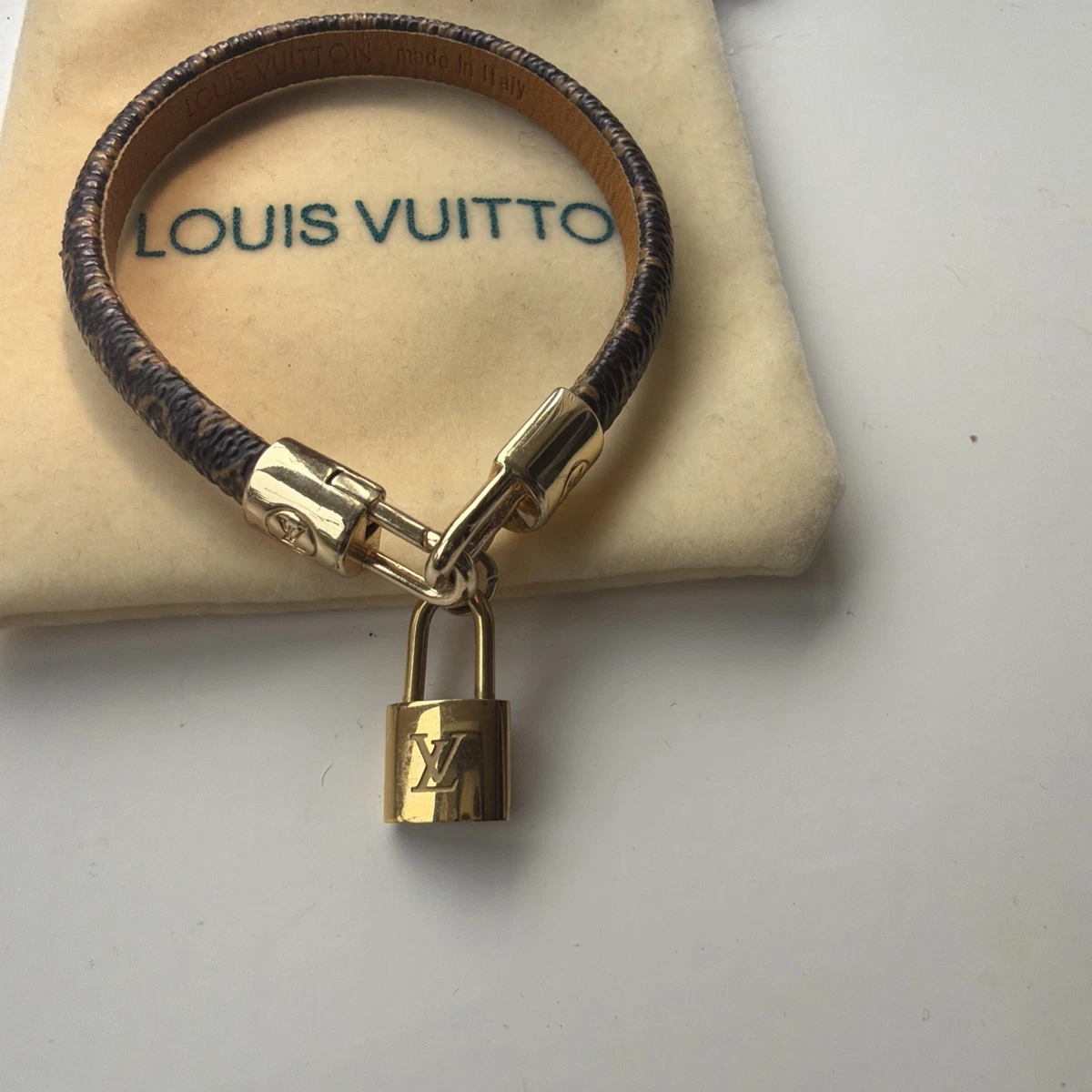 Louis Vuitton ブラウンレザーブレスレット Louis Vuitton Leather Brown Fashion Bracelets for sale | eBay