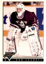 1993-94 Topps Premier #286 Ron Tugnutt Anaheim Mighty Ducks Gold Card