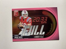 DRAKE MAYE 2025 Elite Football Full Throttle Pink SP 🔥📈 Patriots