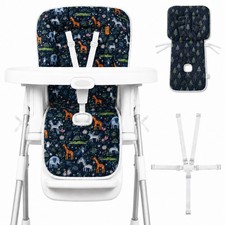 Baby High Chair Cover Replacement High Chair Cushion W/ Harness