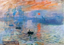 Impression Sunrise Wall Art Poster by Claude Monet Premium Quality