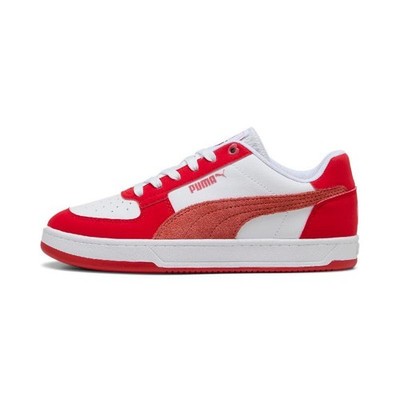 PUMA Caven 2.0 Low top Skateboard Shoes Womens White Red 401608-02