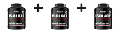 3 x Weider Isolate Whey 100 CFM (908g) Strawberry Ice Cream (77,09 EUR/kg)